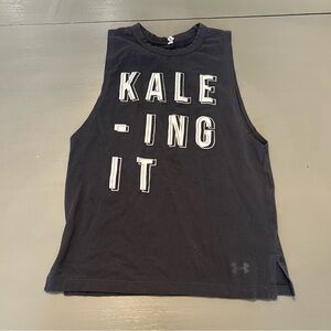 Under Armour women’s Black 'KALE-ING IT' Tank